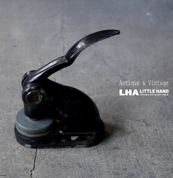 画像1: U.S.A. antique Campany Seal アメリカアンティーク カンパニーシール アイアン エンボッサー ヴィンテージ 刻印機 1940-60's (1)