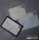 画像: FRANCE antique LETTER 3pcs フランスアンティー レター 封筒 3枚セット  ヴィンテージ  ビンテージ 1910-1940's