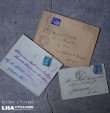 画像1: FRANCE antique LETTER 3pcs フランスアンティー レター 封筒 3枚セット  ヴィンテージ  ビンテージ 1910-1940's