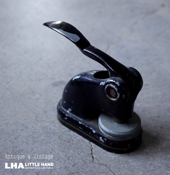 画像1: U.S.A. antique Campany Seal アメリカアンティーク カンパニーシール アイアン エンボッサー ヴィンテージ 刻印機 1960's (1)