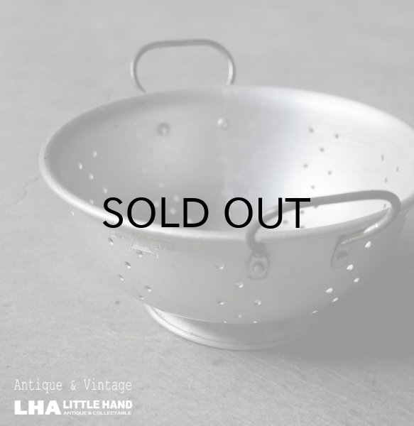 画像1: ENGLAND antique SWAN COLANDER イギリスアンティーク スワン アルミ コランダー 水切り 1940-60's (1)