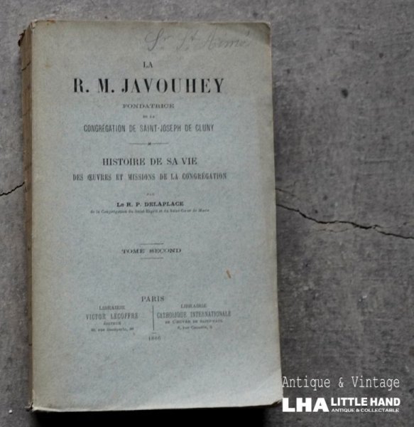 画像1: FRANCE antique BOOK フランス アンティーク ブック book 本 古書 洋書 1886's (1)
