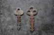 画像4: U.S.A. antique KEYS 2pcs アメリカアンティークキー ヴィンテージキー 鍵 2本セット ヴィンテージ 1940-70s (4)