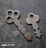 画像: U.S.A. antique KEYS 2pcs アメリカアンティークキー ヴィンテージキー 鍵 2本セット ヴィンテージ 1940-70s