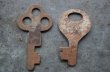 画像6: U.S.A. antique KEYS 2pcs アメリカアンティークキー ヴィンテージキー 鍵 2本セット ヴィンテージ 1940-70s (6)