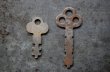 画像3: U.S.A. antique KEYS 2pcs アメリカアンティークキー ヴィンテージキー 鍵 2本セット ヴィンテージ 1940-70s (3)