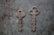 画像2: U.S.A. antique KEYS 2pcs アメリカアンティークキー ヴィンテージキー 鍵 2本セット ヴィンテージ 1940-70s (2)