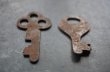 画像5: U.S.A. antique KEYS 2pcs アメリカアンティークキー ヴィンテージキー 鍵 2本セット ヴィンテージ 1940-70s (5)