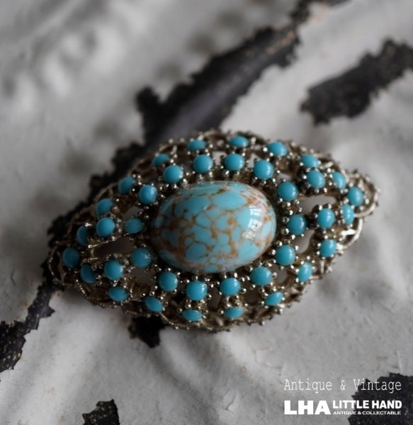 画像1: SALE【30%OFF】ENGLAND antique Brooch イギリスアンティーク ブローチ アクセサリー ヴィンテージブローチ コスチュームジュエリー 1960-80's  (1)
