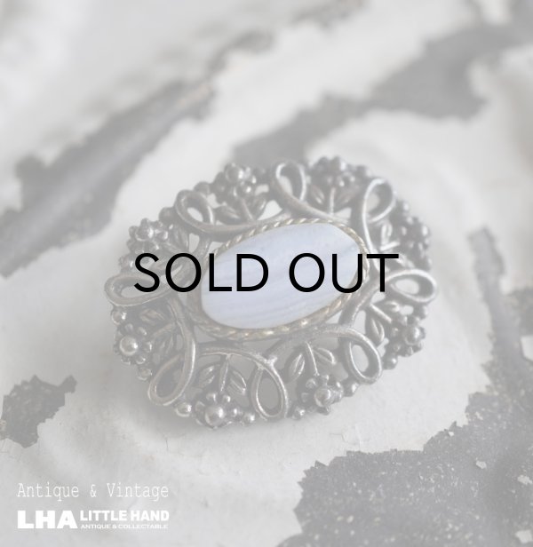 画像1: SALE【30%OFF】ENGLAND antique Brooch イギリスアンティーク ブローチ アクセサリー ヴィンテージブローチ コスチュームジュエリー 1960-80's 