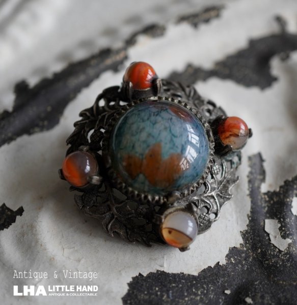 画像1: SALE【30%OFF】ENGLAND antique Brooch イギリスアンティーク ブローチ アクセサリー ヴィンテージブローチ コスチュームジュエリー 1960-80's  (1)