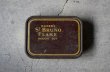 画像2: ENGLAND antique OGDEN'S ST.BRUNO FLAKE TIN TOBACCO TIN CIGARETTES イギリスアンティーク シガレットケース ティン缶 タバコ缶 ヴィンテージ ブリキ缶1920-30's  (2)