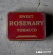画像1: ENGLAND antique ROSEMARY FLAKE TIN TOBACCO TIN CIGARETTES イギリスアンティーク シガレットケース ティン缶 タバコ缶 ヴィンテージ ブリキ缶1930-50's  (1)