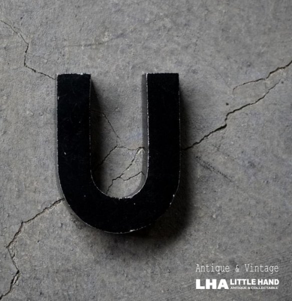 画像1: U.S.A. antique  small  SIGN アメリカアンティーク メタル ミニアルファベット レターサイン 1930-60's (1)