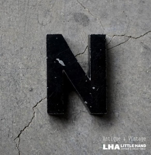 画像1: U.S.A. antique  small  SIGN アメリカアンティーク メタル ミニアルファベット レターサイン 1930-60's (1)