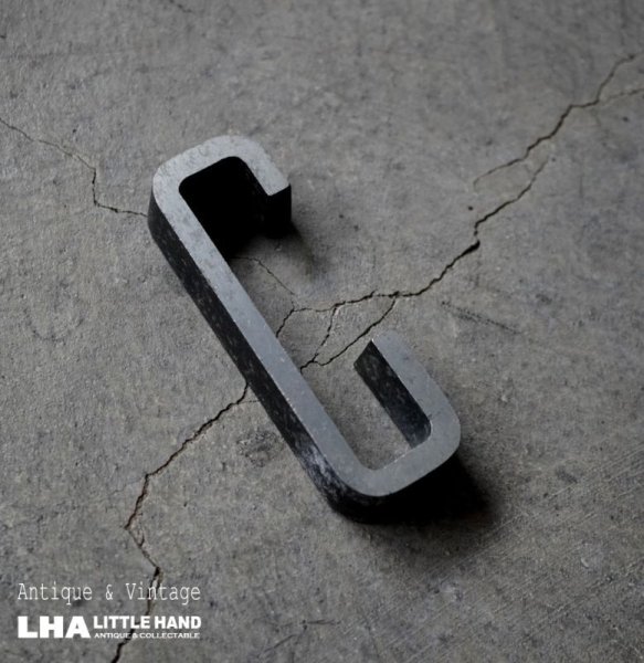 画像1: U.S.A. antique  small  SIGN アメリカアンティーク メタル ミニアルファベット レターサイン 1930-60's (1)