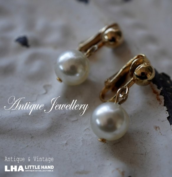 画像1: U.S.A. antique Earrings  アメリカアンティーク コスチュームジュエリー ヴィンテージ イヤリング 1960－80's  (1)