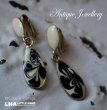画像1: U.S.A. antique Earrings  アメリカアンティーク コスチュームジュエリー ヴィンテージ イヤリング 1960－80's  (1)