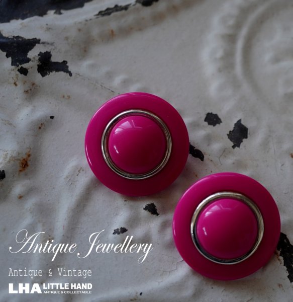 画像1: SALE【20%OFF】U.S.A. antique Earrings  アメリカアンティーク コスチュームジュエリー ヴィンテージ イヤリング 1960－80's  (1)