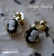 画像1: U.S.A. antique Earrings  アメリカアンティーク コスチュームジュエリー ヴィンテージ イヤリング 1960－80's  (1)