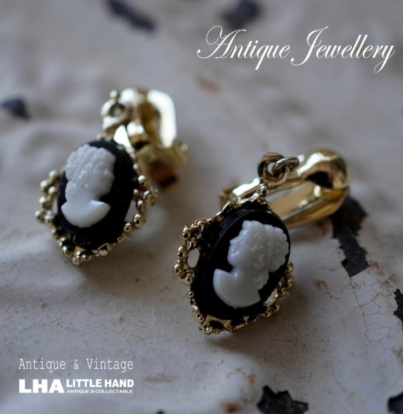 画像1: U.S.A. antique Earrings  アメリカアンティーク コスチュームジュエリー ヴィンテージ イヤリング 1960－80's  (1)