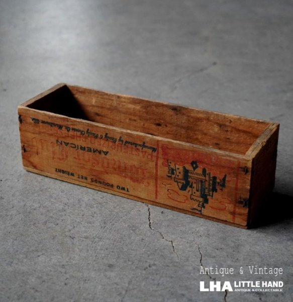 画像1: U.S.A. antique Windsor Club Cheese Box アメリカアンティーク 木製チーズボックス  ヴィンテージ 木箱 1930-1950's (1)