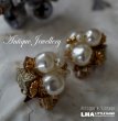 画像1: U.S.A. antique Judy Lee Earrings  アメリカアンティーク コスチュームジュエリー ヴィンテージ イヤリング 1950-60's  (1)