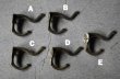 画像4: U.S.A. antique IRON HOOK アメリカアンティーク アイアン フック （S) コートフック 鉄 1930-50's ヴィンテージ (4)