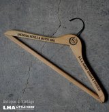 画像: U.S.A. antique Advertising Hanger アメリカアンティーク アドバタイジング 広告入 木製ハンガー ヴィンテージ 1940-70's