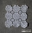 画像1: FRANCE antique Doily フランスアンティーク ドイリー クロシェ レース  ヴィンテージ 1950-70's (1)
