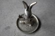 画像6: ENGLAND antique Seba RING HOLDER イギリスアンティーク Seba シルバープレート リングホルダー ラビット ウサギ アクセサリートレイ ヴィンテージ 1950-70's  (6)
