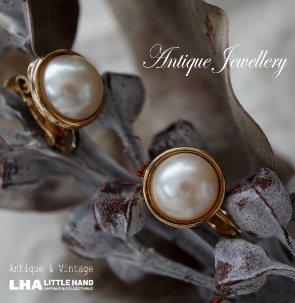 画像1: U.S.A. antique DAUPLAISE Earrings  アメリカアンティーク コスチュームジュエリー ヴィンテージ イヤリング 1960－80's  (1)
