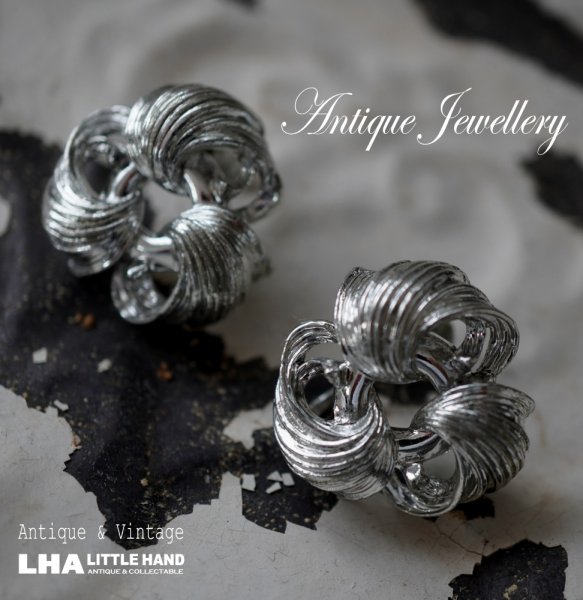 画像1: U.S.A. antique LISNER Earrings  アメリカアンティーク コスチュームジュエリー ヴィンテージ イヤリング 1960－80's  (1)