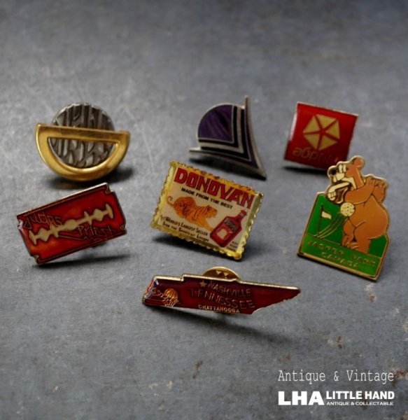画像1: FRANCE antique PINS Pin Badge 7pcs フランスアンティーク ピンズ ピンバッジ 7個 ヴィンテージ 1980-90's (1)