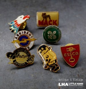 画像: FRANCE antique PINS Pin Badge 7pcs フランスアンティーク ピンズ ピンバッジ 7個 ベースボール 野球 ヴィンテージ 1980-90's
