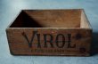 画像3: 【RARE】ENGLAND antique VIROL BOX イギリスアンティーク 木製 ウッドボックス 木箱 1910-30's   (3)
