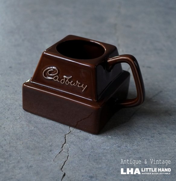 画像1: ENGLAND antique Cadbury's Mug cup イギリスアンティーク キャドバリー チョコレートマグカップ ヴィンテージ 1960-80's (1)