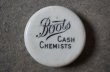 画像2: 【RARE】ENGLAND antique Boots LID イギリスアンティーク  Boots フタ senna 1890-1900's (2)