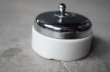 画像5: FRANCE antique SWITCH フランスアンティーク スイッチ トグルスイッチ クロームカバー＆陶器ベース ヴィンテージ 1930-50's (5)