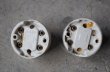 画像9: FRANCE antique SWITCH 2pcs フランスアンティーク スイッチ 2個セット トグルスイッチ クロームカバー＆陶器ベース ヴィンテージ 1930-50's (9)