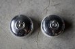 画像2: FRANCE antique SWITCH 2pcs フランスアンティーク スイッチ 2個セット トグルスイッチ クロームカバー＆陶器ベース ヴィンテージ 1930-50's (2)