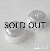 画像: FRANCE antique SWITCH 2pcs フランスアンティーク スイッチ 2個セット トグルスイッチ クロームカバー＆陶器ベース ヴィンテージ 1930-50's