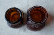 画像8: ENGLAND antique BOVRIL 2oz/4oz イギリスアンティーク ボブリル ガラスボトル 2個セット アンバーガラスボトル 瓶 1920-30's (8)