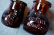 画像3: ENGLAND antique BOVRIL 2oz/4oz イギリスアンティーク ボブリル ガラスボトル 2個セット アンバーガラスボトル 瓶 1920-30's (3)