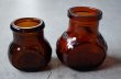 画像7: ENGLAND antique BOVRIL 2oz/4oz イギリスアンティーク ボブリル ガラスボトル 2個セット アンバーガラスボトル 瓶 1920-30's (7)