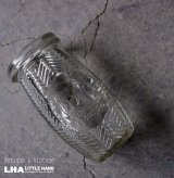 画像: ENGLAND antique OXO GLASS BOTTLE イギリスアンティーク  ガラスボトル クリアガラスボトル リザーブポット 瓶 1910-20's