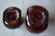 画像9: ENGLAND antique BOVRIL 2oz/4oz イギリスアンティーク ボブリル ガラスボトル 2個セット アンバーガラスボトル 瓶 1920-30's (9)
