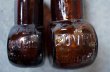 画像3: ENGLAND antique BOVRIL 2oz/1oz イギリスアンティーク ボブリル ガラスボトル 2個セット アンバーガラスボトル 瓶 1900-10's (3)