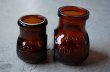 画像4: ENGLAND antique BOVRIL 2oz/4oz イギリスアンティーク ボブリル ガラスボトル 2個セット アンバーガラスボトル 瓶 1920-30's (4)