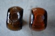 画像8: ENGLAND antique BOVRIL 2oz/2oz イギリスアンティーク ボブリル ガラスボトル 2個セット アンバーガラスボトル 瓶 1900-10's (8)